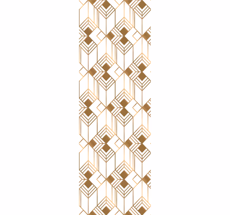 papel de parede formas geométricas simetria cubista - TenStickers