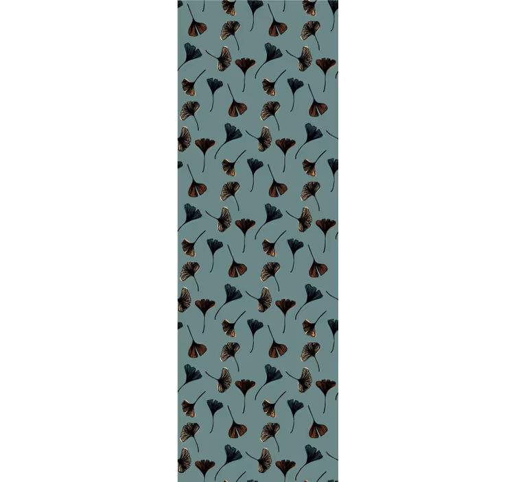 papel de parede flores motivo botânico de ginkgo - TenStickers