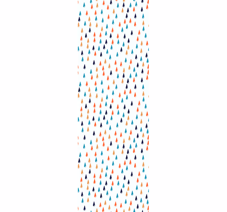 Papel parede infantil Gota de chuva colorida - TenStickers