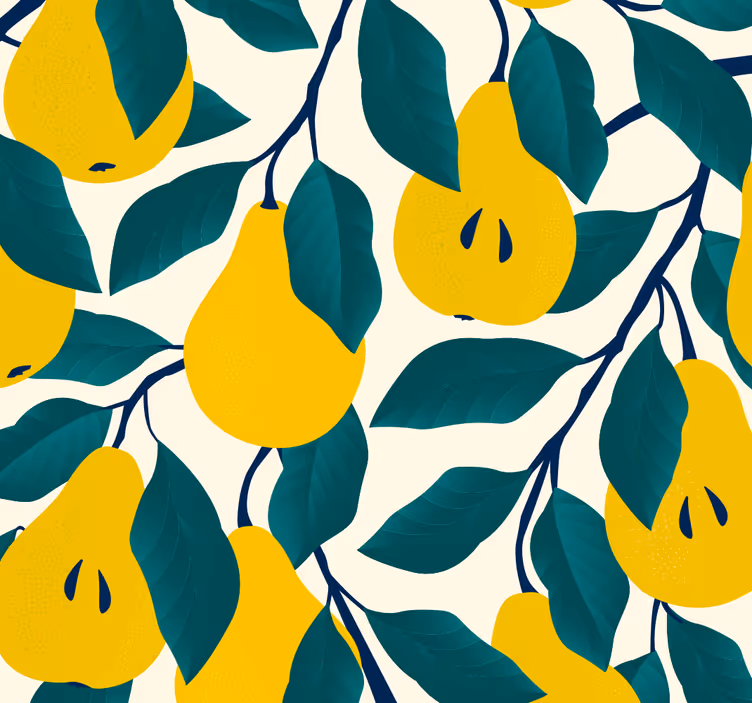 papel de parede natureza árvores verdes - TenStickers