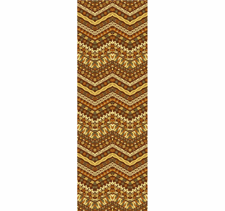 papel de parede ornamental padrão tribal intrincado - TenStickers