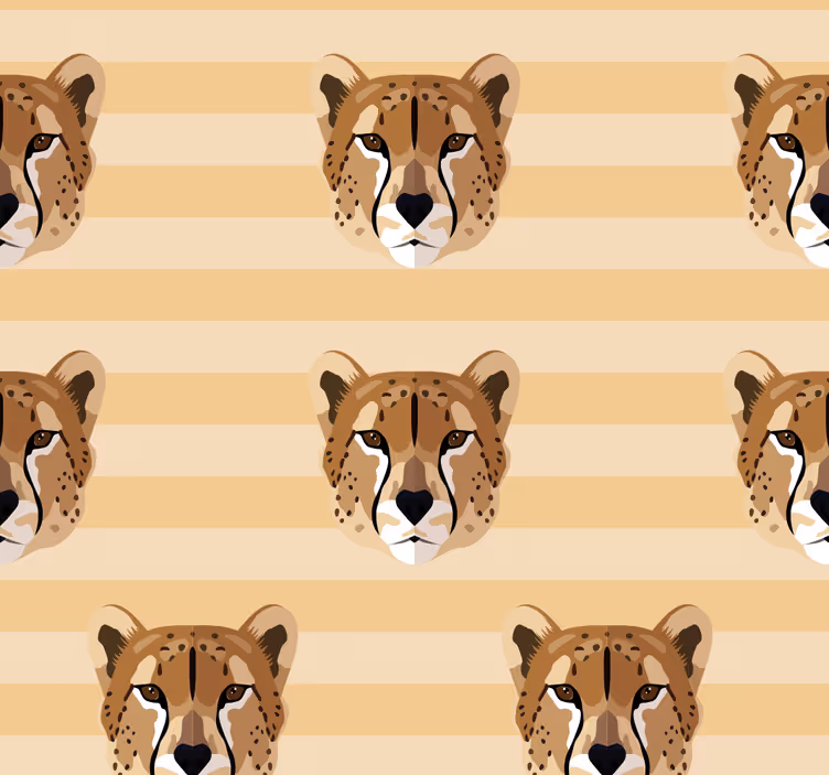 papel de parede de animais Cabeça de leopardo - TenStickers