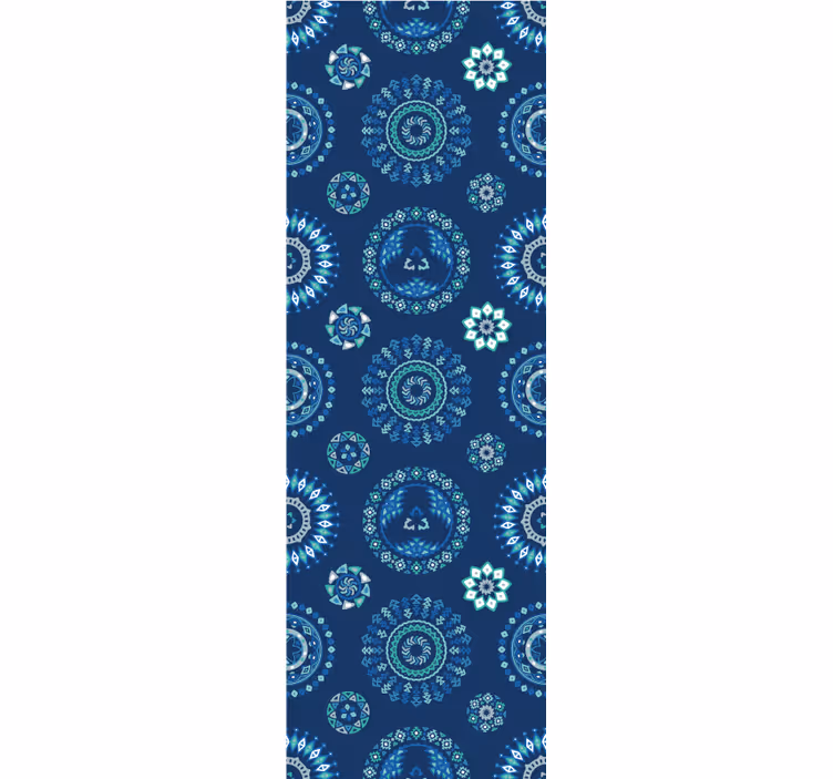 papel de parede para sala essência de azulejo de mandala - TenStickers