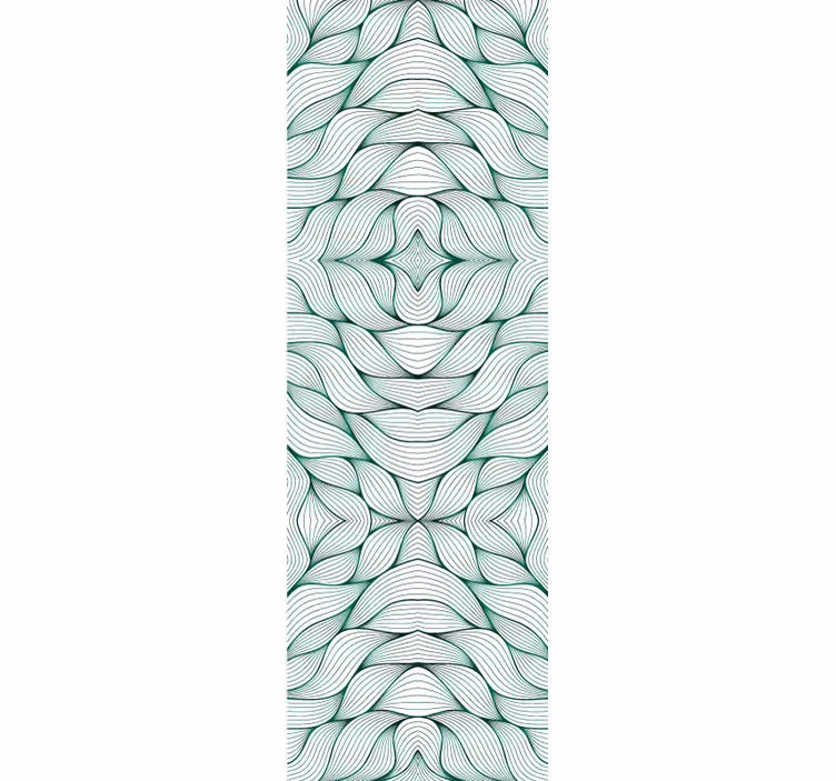 Papel de parede folhas padrão geométrico - TenStickers