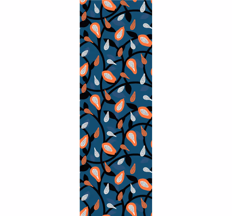 papel de parede moderno Mamão e plantas - TenStickers