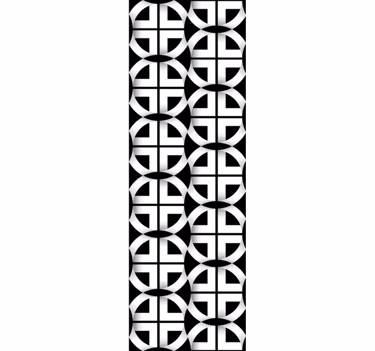 Papel de parede formas geométricas em malha circular - TenStickers