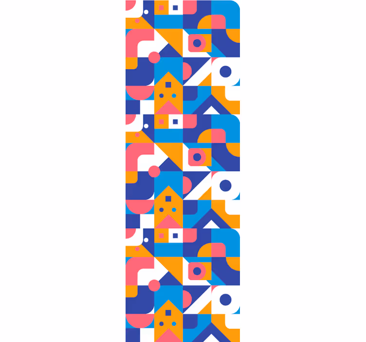 papel de parede formas geométricas abstração geométrica - TenStickers