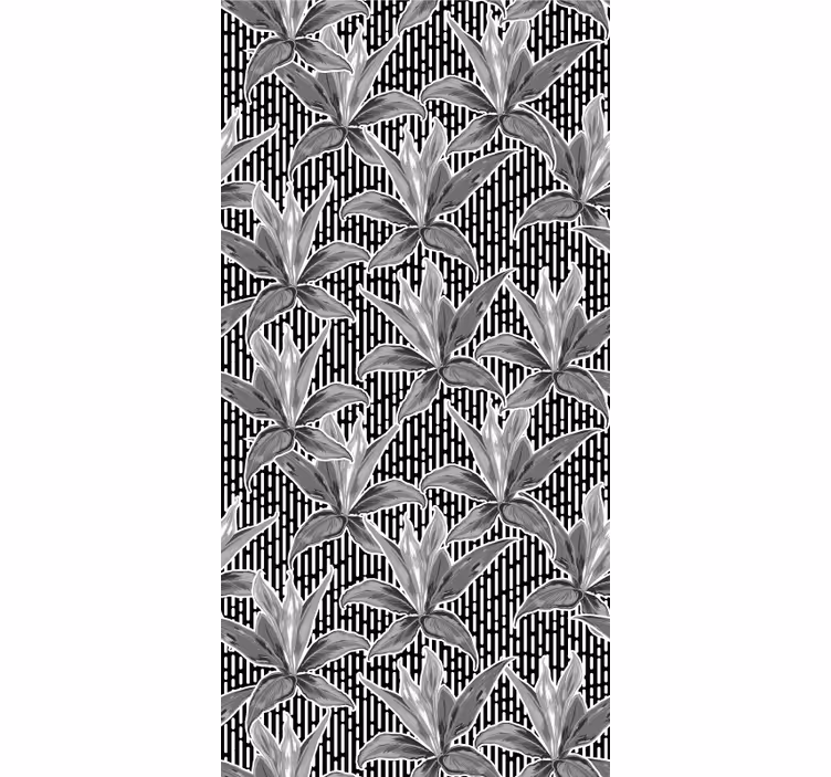 Papel de parede folhas geométrico botânico - TenStickers