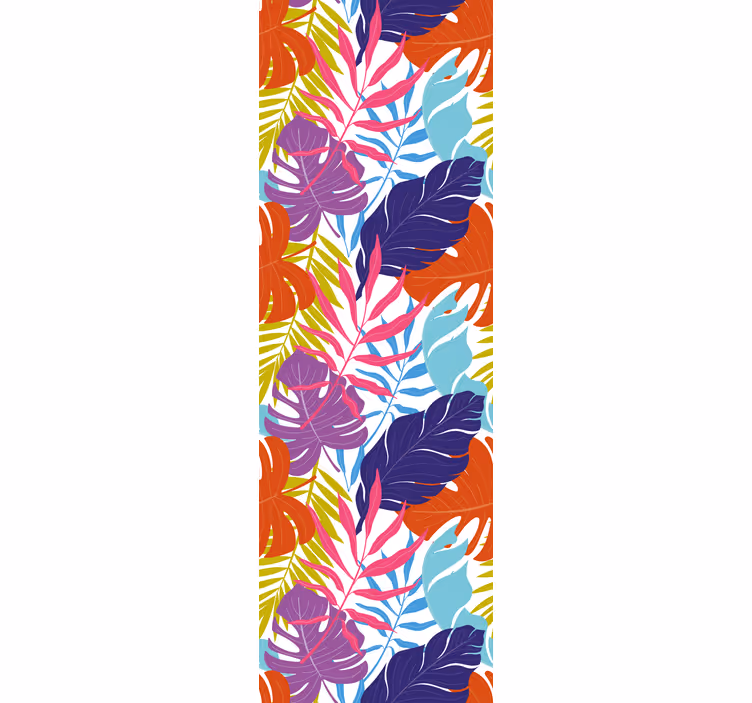 Papel de parede folhas desenho de folha tropical - TenStickers