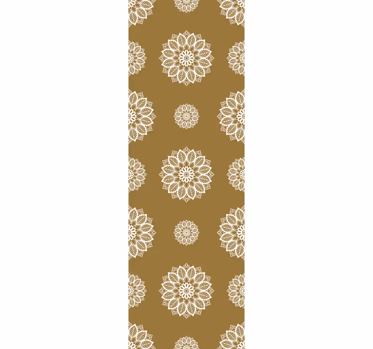 papel de parede ornamental mandala intrincada - TenStickers