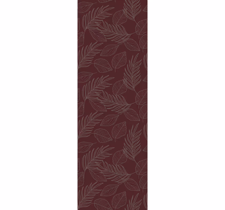 Papel de parede folhas desenho de folha botânica - TenStickers
