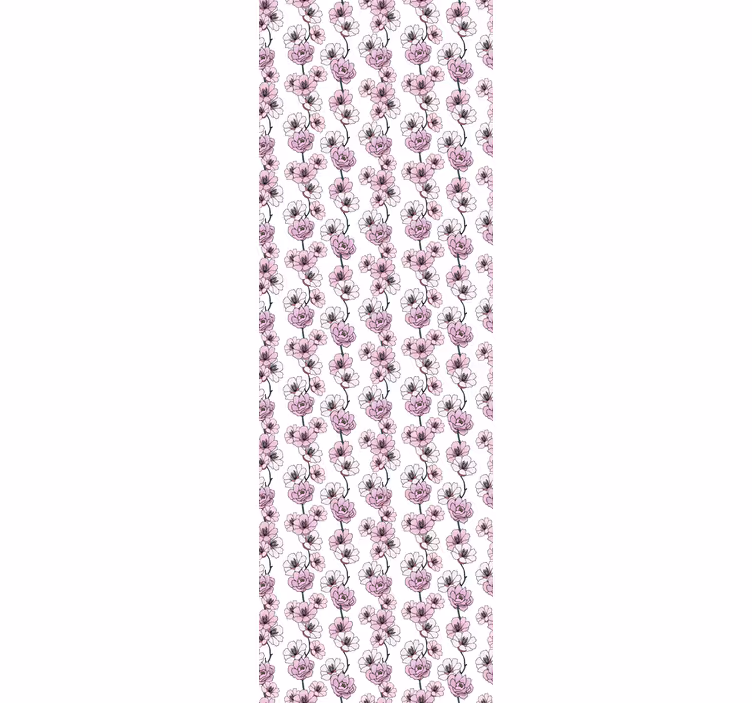 papel de parede flores flores florais - TenStickers