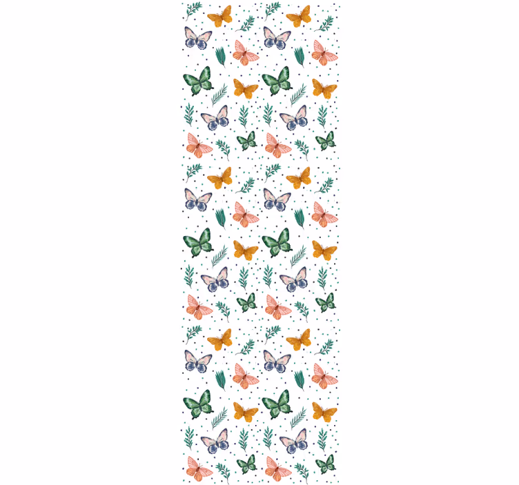 papel de parede borboletas dispersão de borboleta - TenStickers