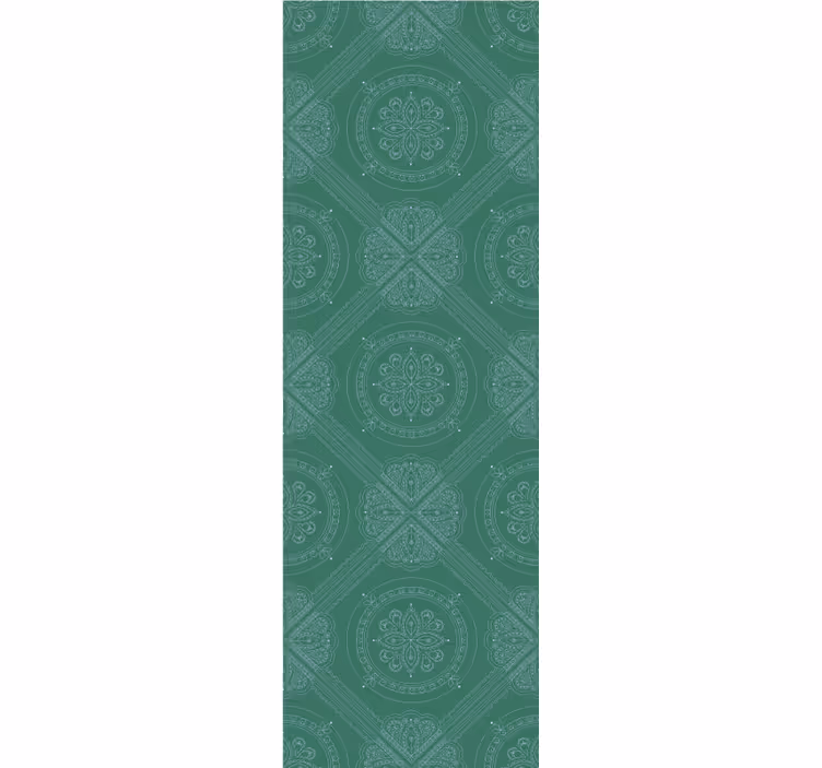 papel de parede ornamental medalhão ornamentado - TenStickers