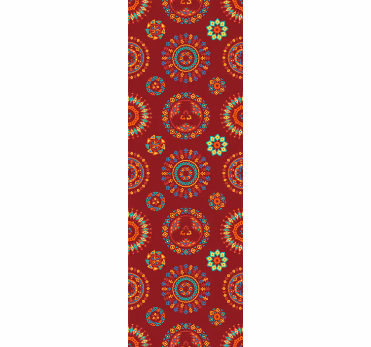 papel de parede floral padrão de mandala ornamentado - TenStickers
