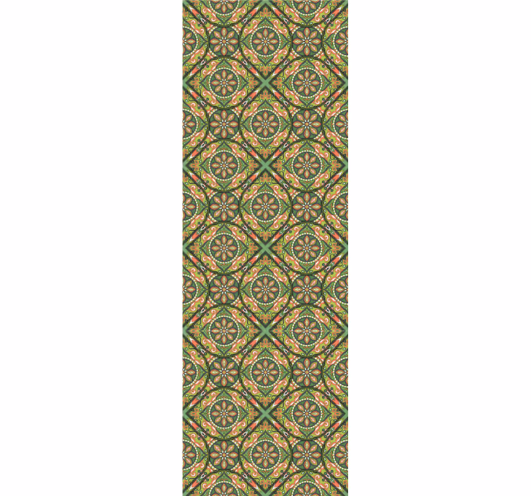 papel de parede ornamental geométrico ornamentado - TenStickers