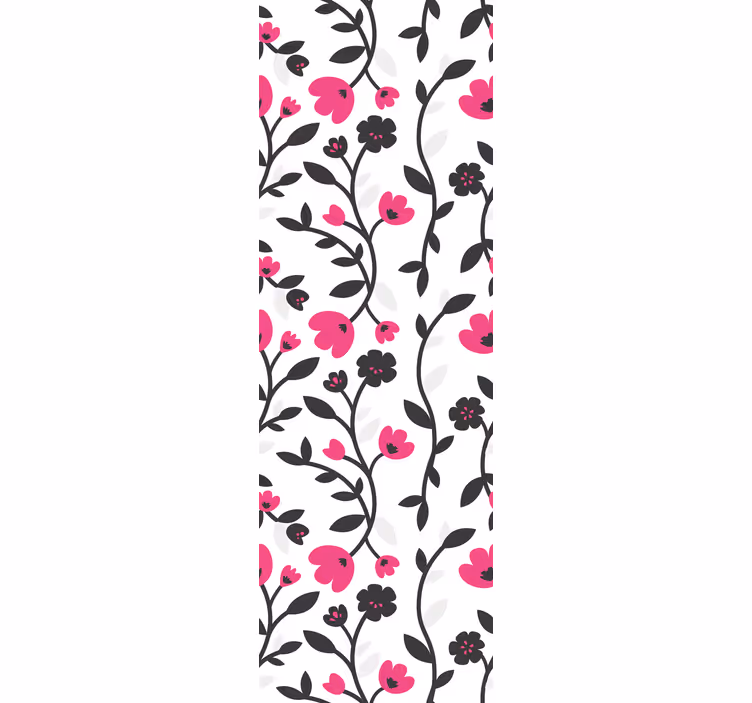 papel de parede flores padrão de flores florais - TenStickers