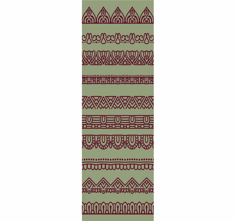 papel de parede ornamental padrões de borda ornamentados - TenStickers