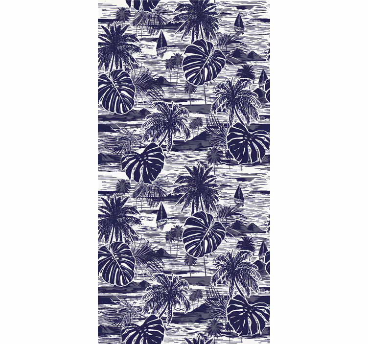 Papel de parede natureza paisagem marinha tropical - TenStickers
