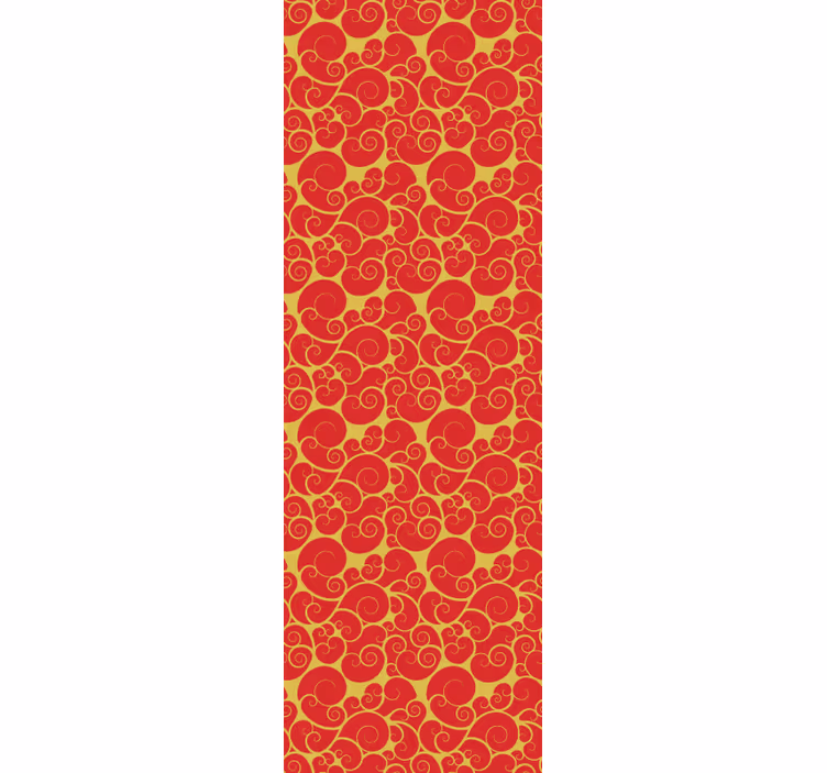 Papel de parede para sala com padrão de espirais ornamentais - TenStickers