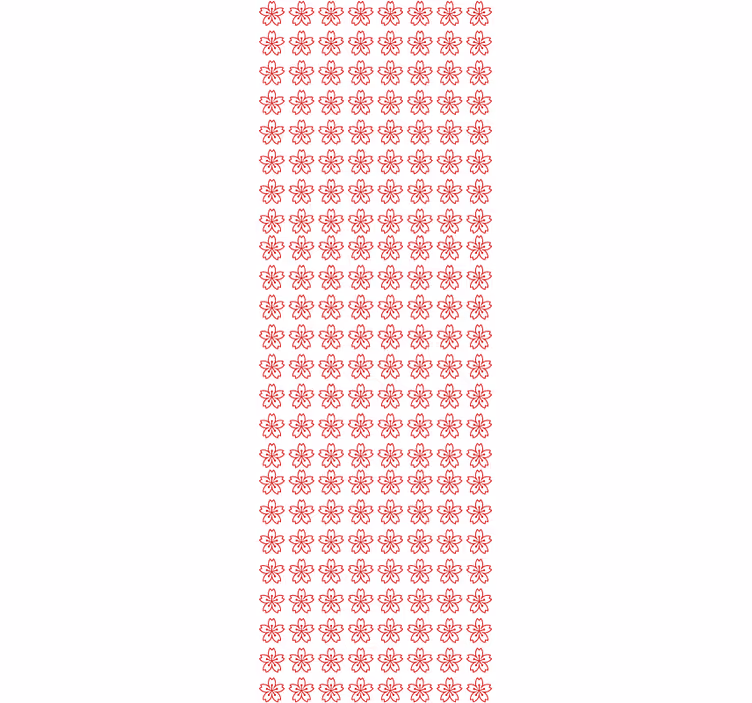 papel de parede floral simetria floral - TenStickers