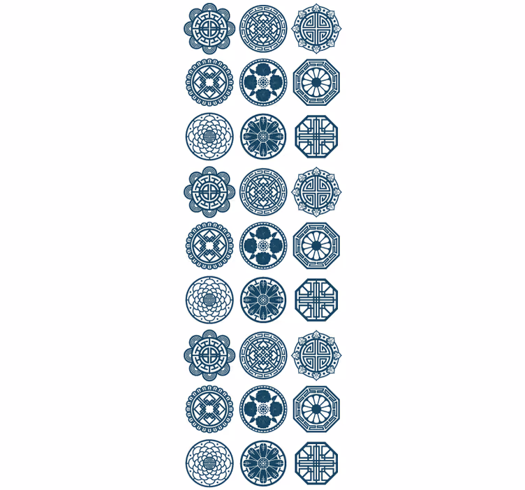 papel de parede azulejo padrões geométricos de azulejos - TenStickers