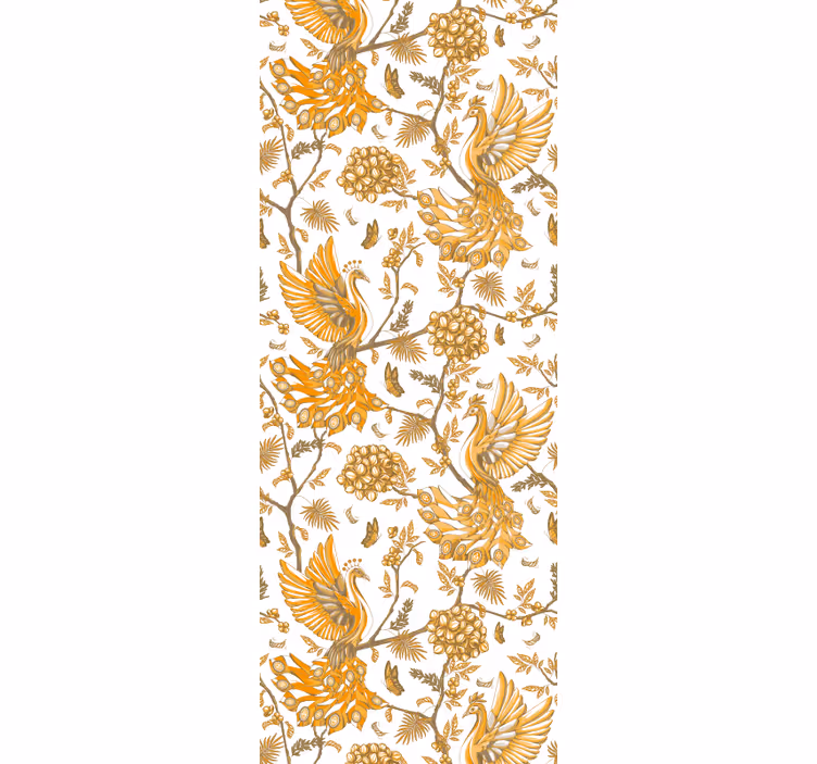 papel de parede floral motivo botânico floral - TenStickers