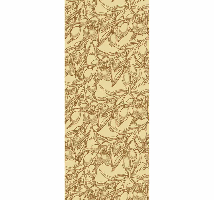 papel de parede ornamental ornamentação botânica - TenStickers
