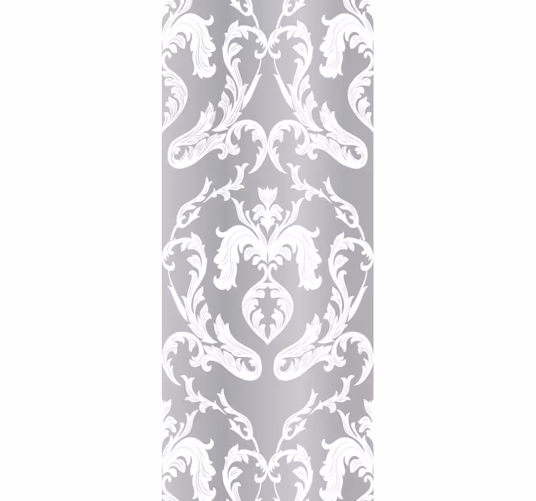 papel de parede floral damasco ornamentado - TenStickers