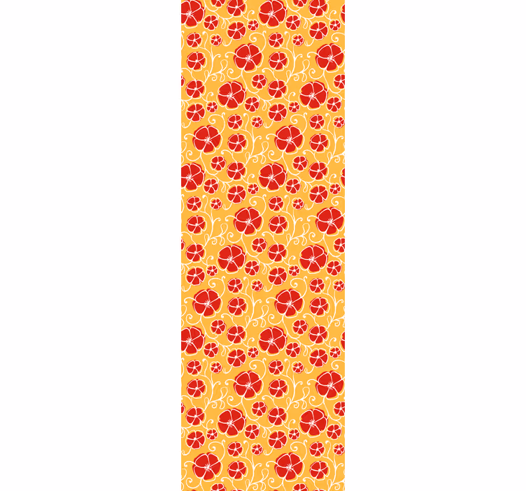 papel de parede ornamental padrão cítrico ornamentado - TenStickers