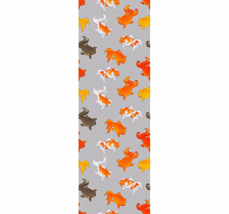 Papel de parede peixes padrão aquático - TenStickers