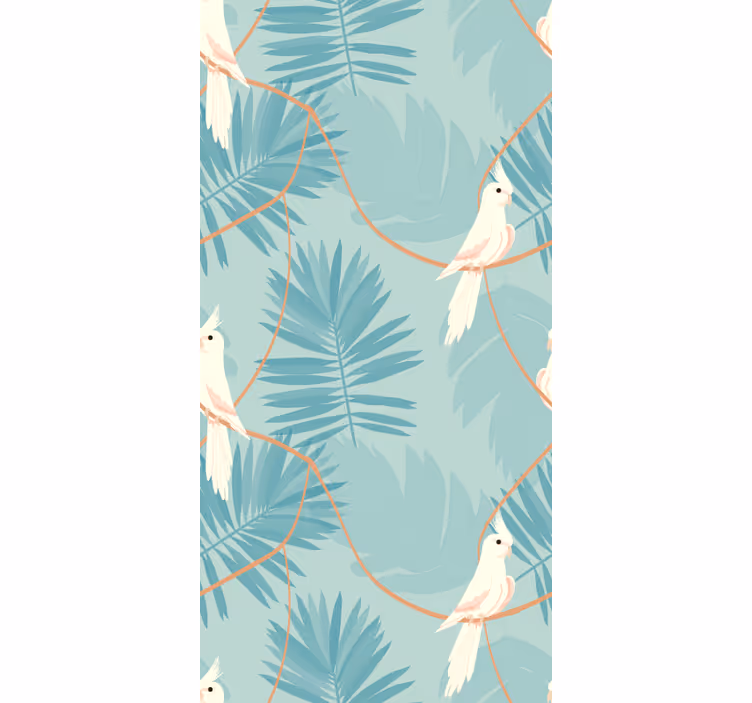 Papel de parede pássaros motivo aviário tropical - TenStickers