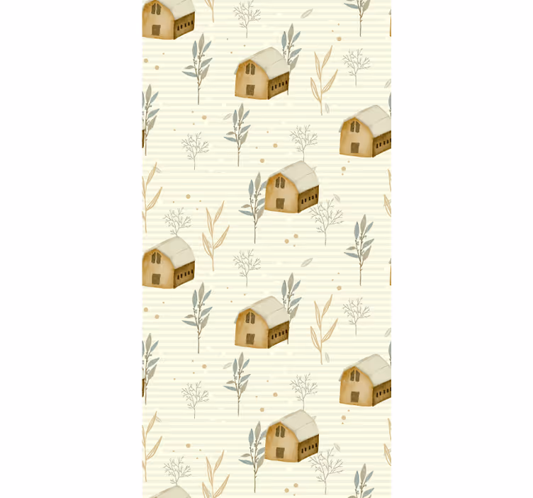 Papel de parede nórdicos charme de cabana rústica - TenStickers