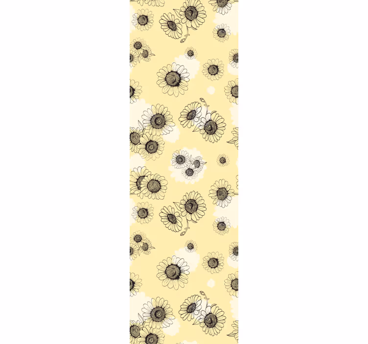 papel de parede flores padrões florais - TenStickers
