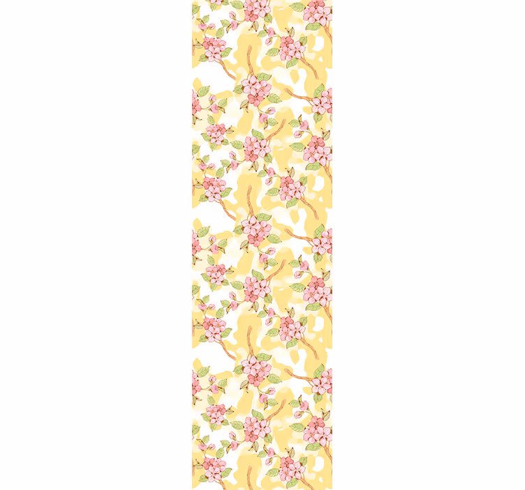 papel de parede flores cascata floral - TenStickers