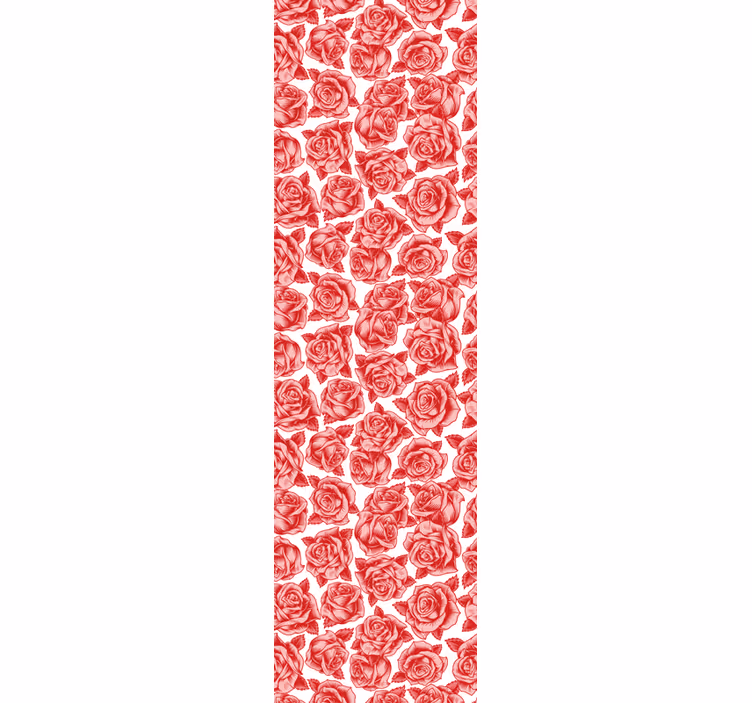 papel de parede flores elegância de padrão rosa - TenStickers