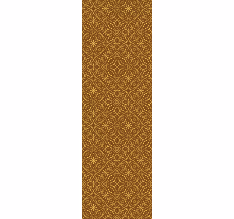 papel de parede azulejo floral geométrico - TenStickers