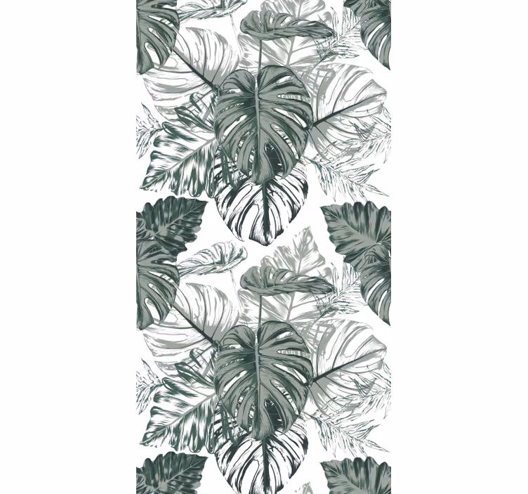 Papel de parede folhas folhagem monstro - TenStickers