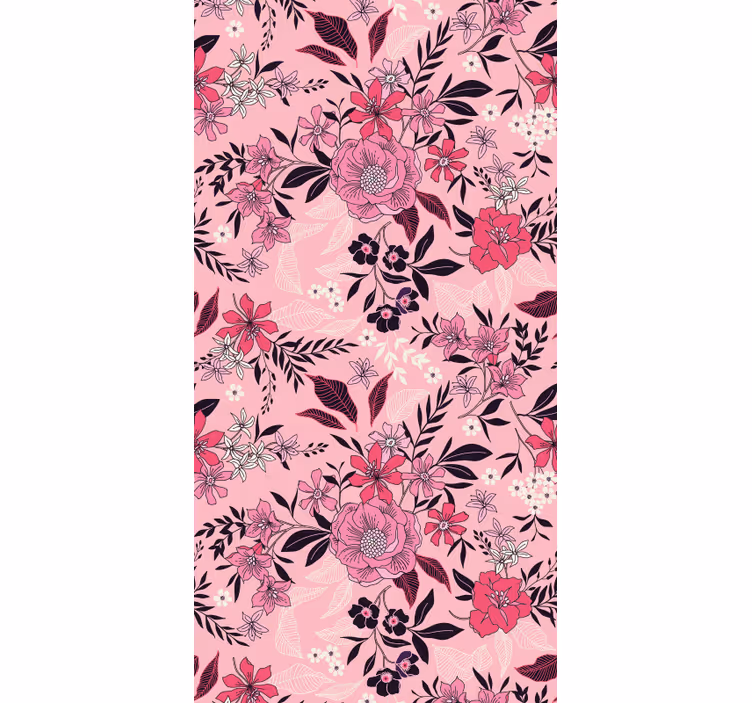 papel de parede flores motivo de flor floral - TenStickers