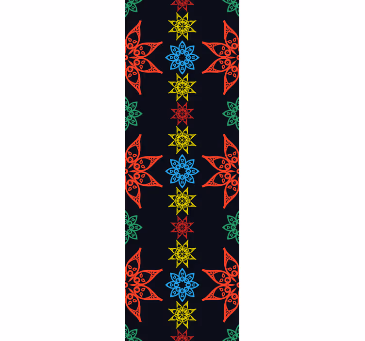 papel de parede ornamental ornamentação floral - TenStickers