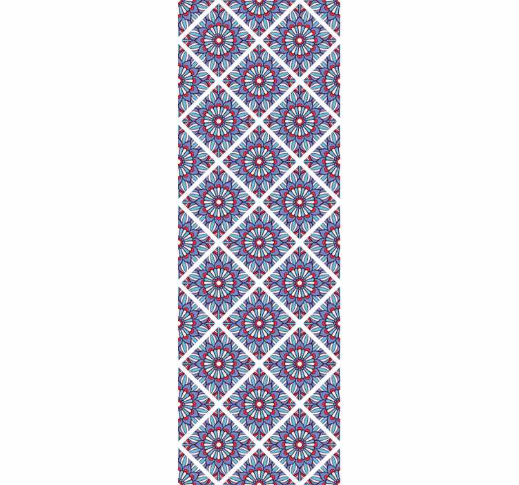 papel de parede floral elegância floral geométrica - TenStickers