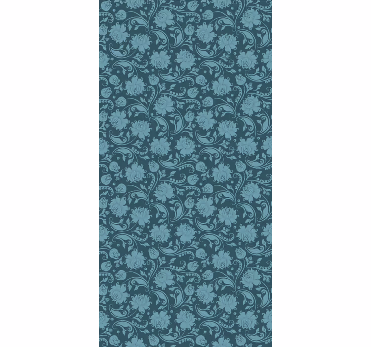 papel de parede floral padrão de floreio ornamentado - TenStickers