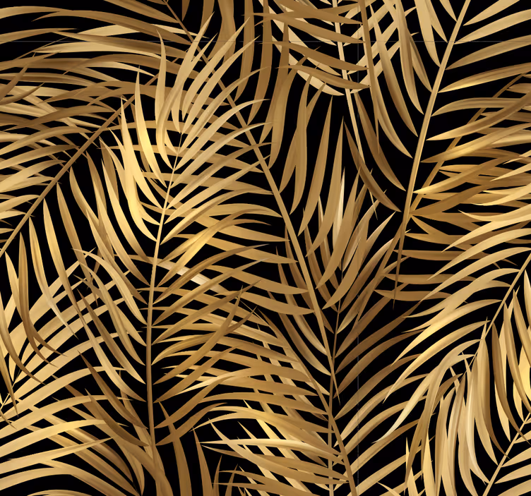 papel de parede natureza Folhas douradas - TenStickers