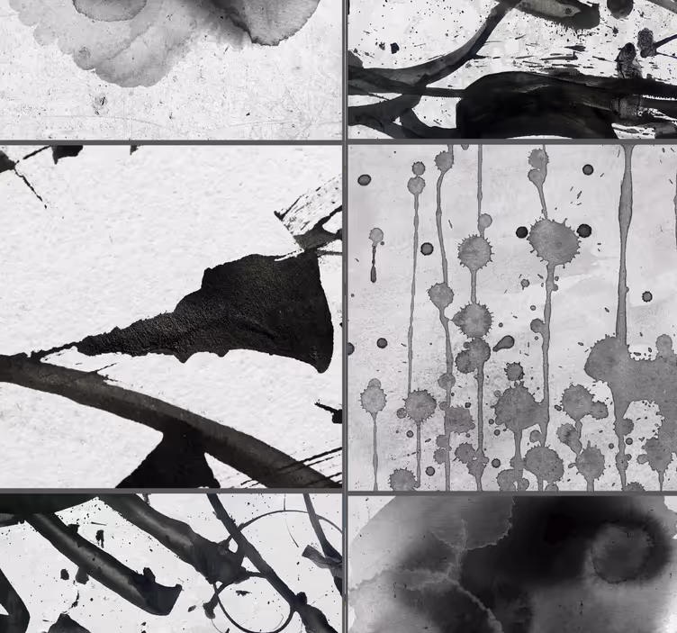 papel de parede abstracto Tempestade Cinzenta - TenStickers