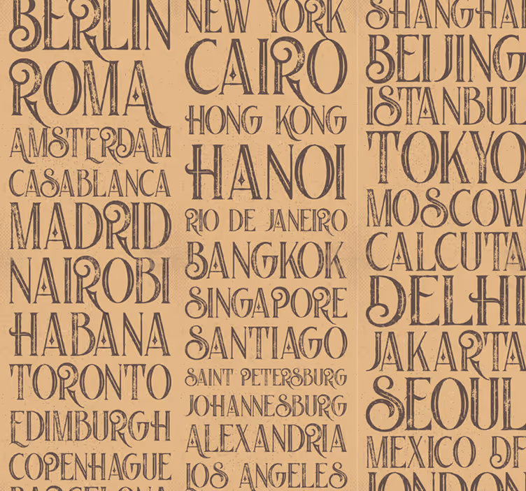papel parede cidades e países do Mundo - TenStickers