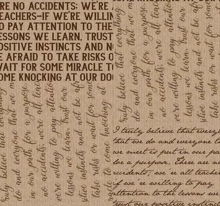 papel parede letras Aquilo em que acreditamos - TenStickers