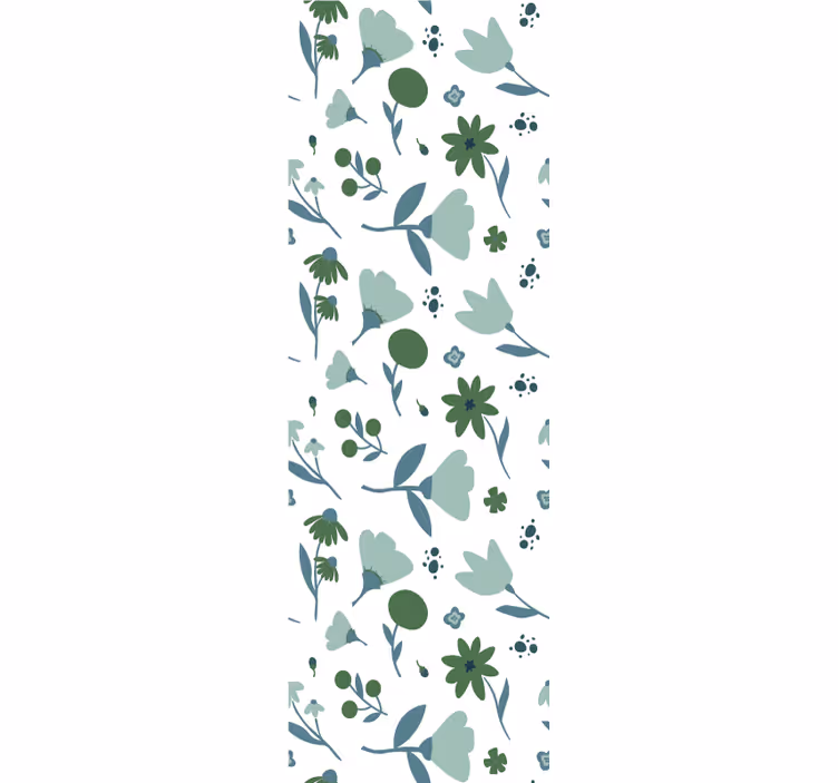 papel de parede flores flor botânica - TenStickers