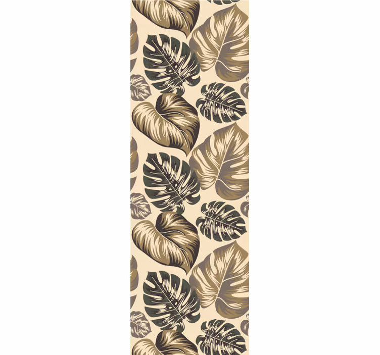 papel de parede natureza Folhas marrons - TenStickers