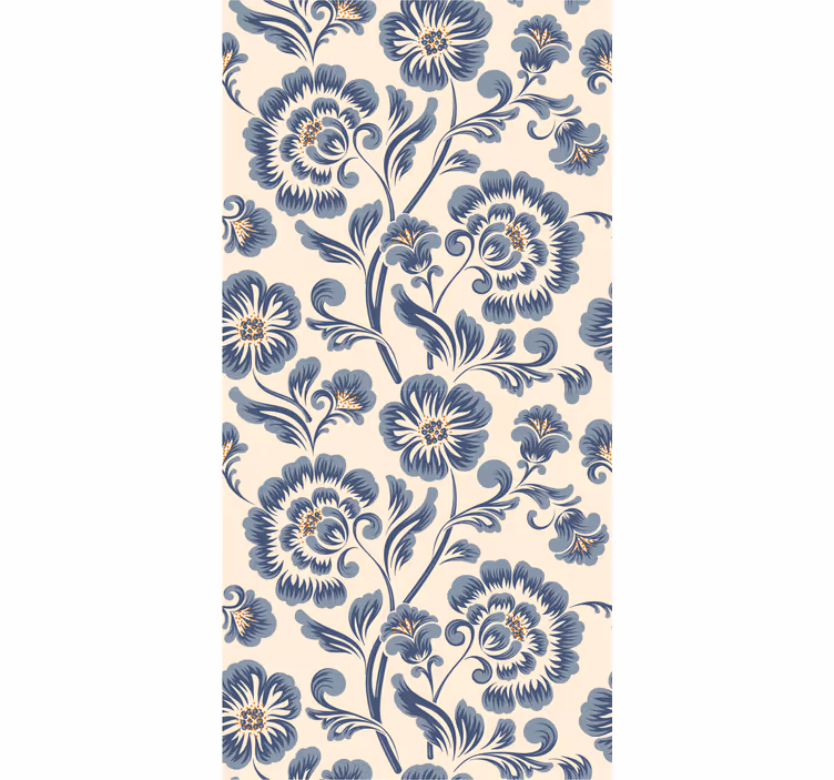 papel de parede floral elegância floral ornamentada - TenStickers