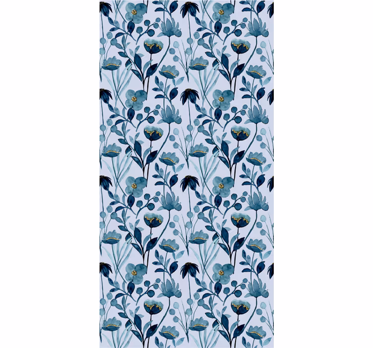 papel de parede flores elegância botânica floral - TenStickers